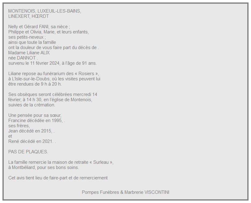 Image Annonce nécrologique