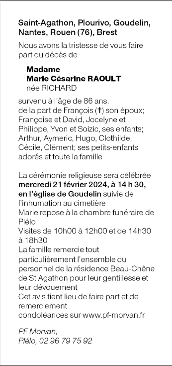 Image Annonce nécrologique