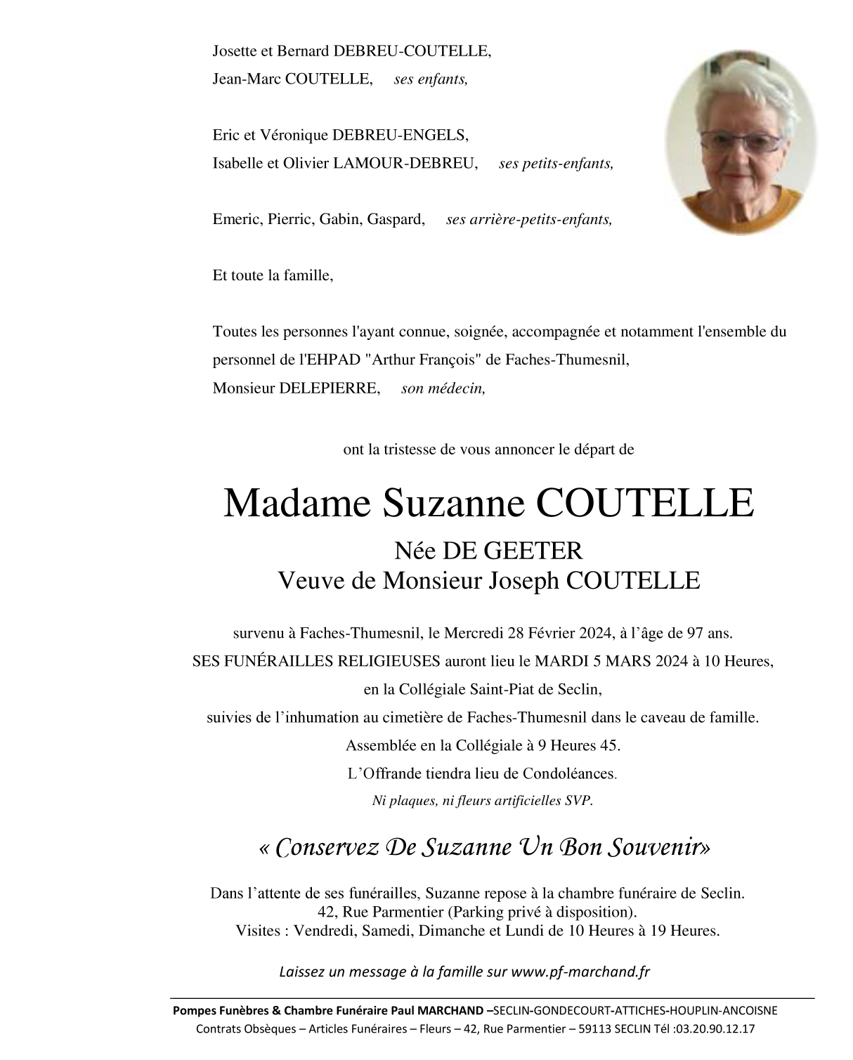 Image Pour voir le faire-part de Suzanne Cliquez-ici