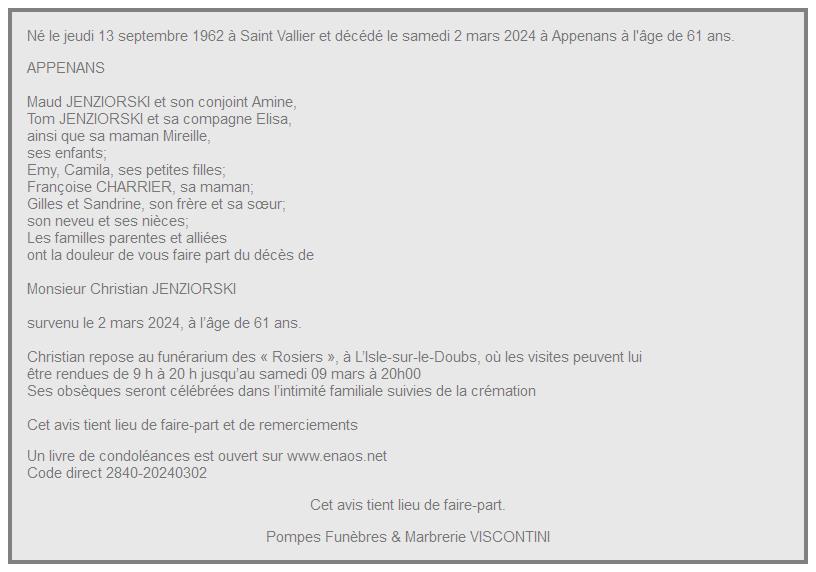 Image Annonce nécrologique