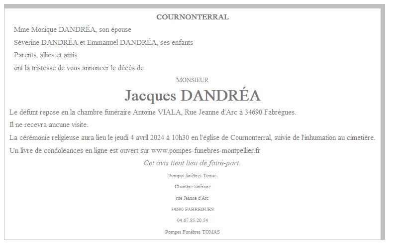 Image Annonce nécrologique