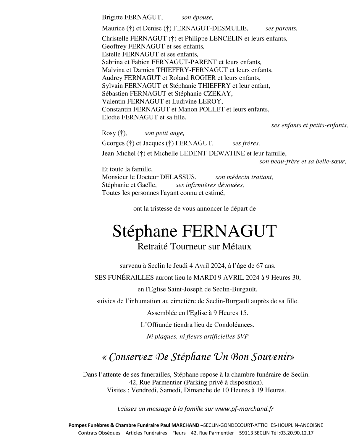 Image Pour voir le faire-part de Stéphane CLIQUEZ ICI 