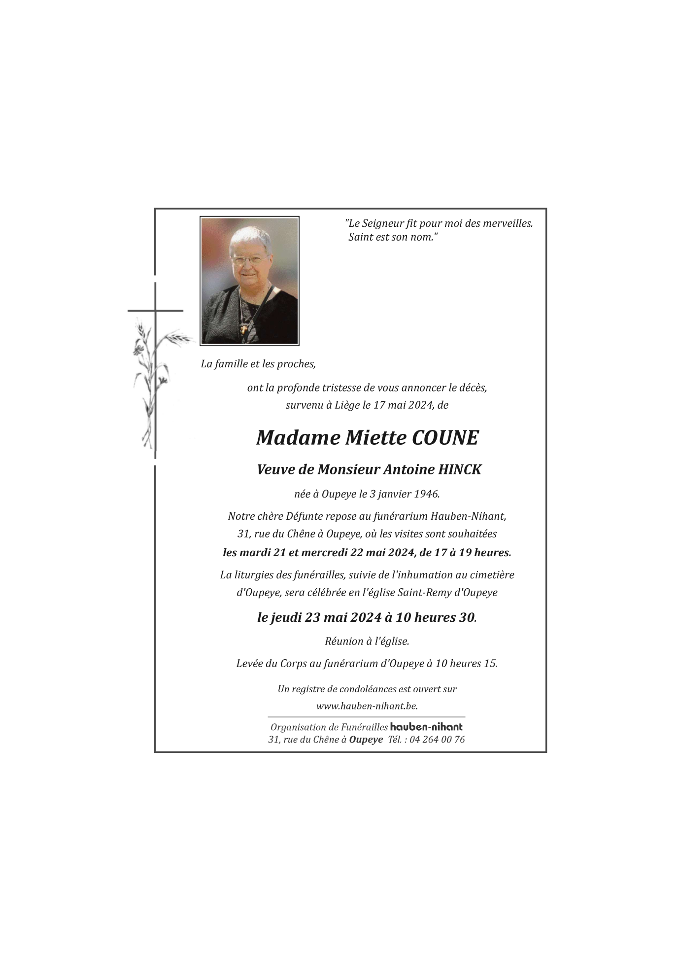 Image Annonce nécrologique