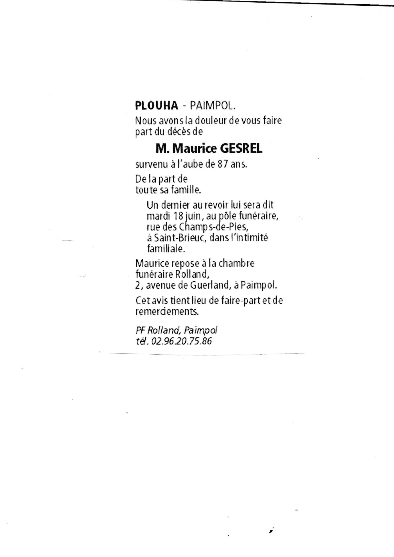 Image Annonce nécrologique