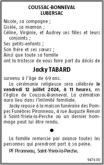 Image Annonce nécrologique