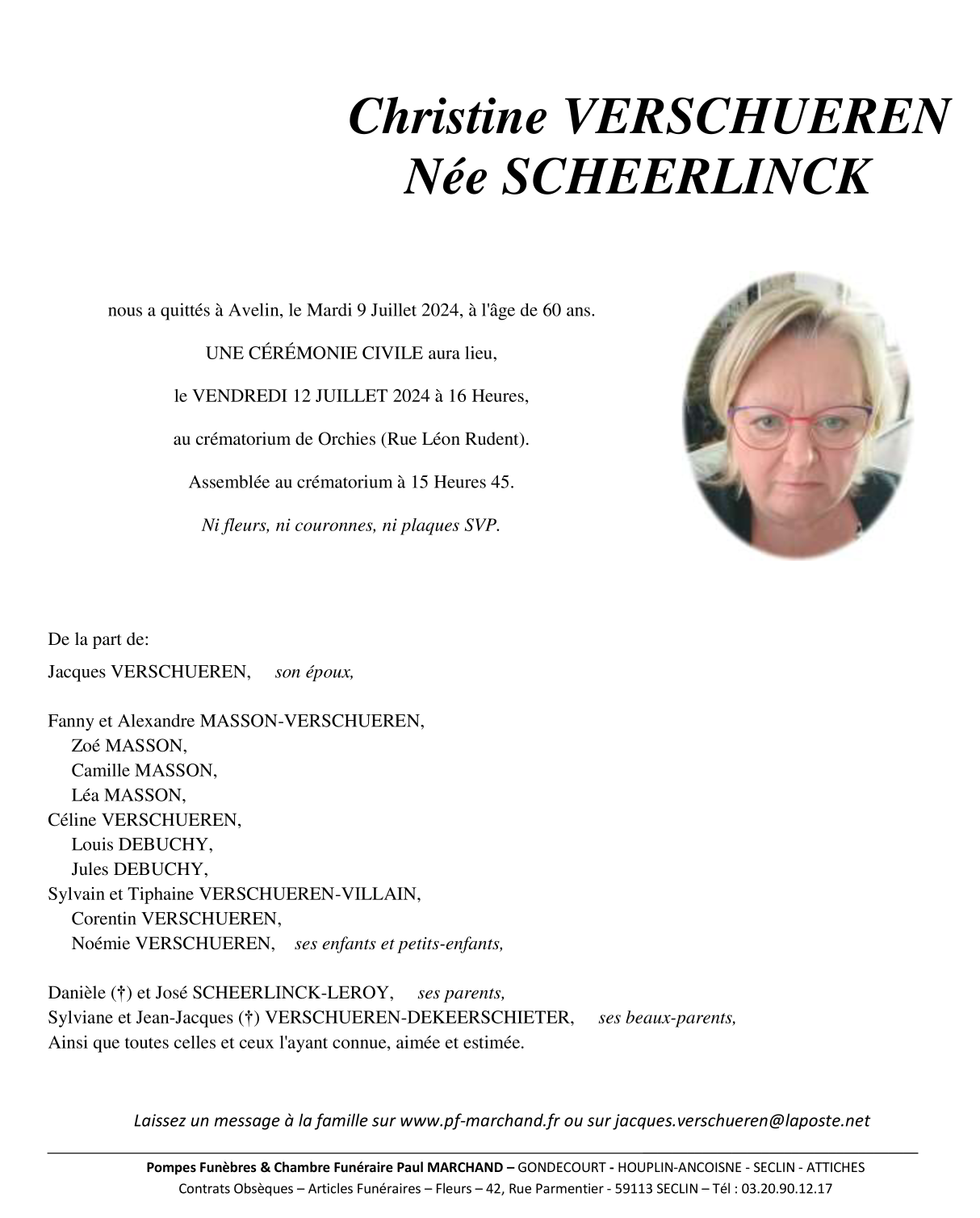 Image Pour voir le faire-part de Christine Cliquez-ici