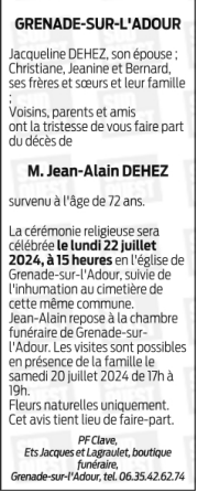 Image Annonce nécrologique