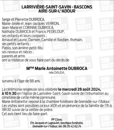Image Annonce nécrologique