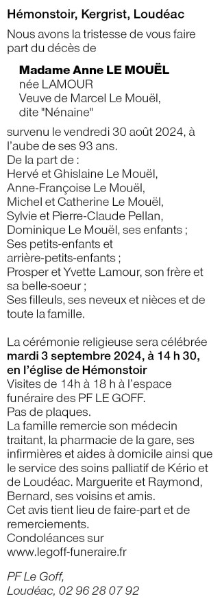 Image Annonce nécrologique