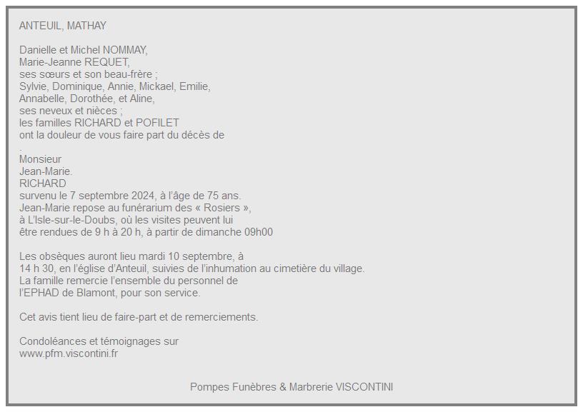 Image Annonce nécrologique