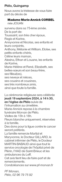 Image Annonce nécrologique