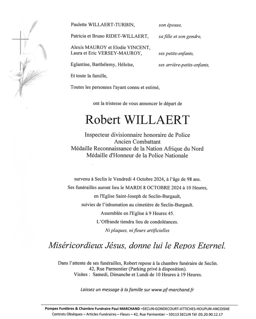 Image Pour voir le faire-part de Robert CLIQUEZ ICI 