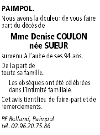 Image Annonce nécrologique