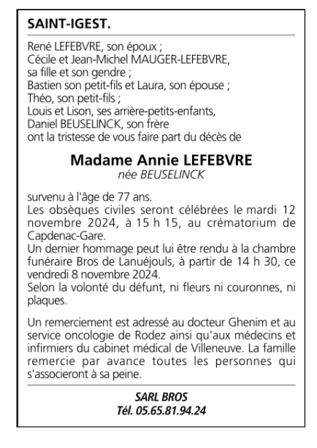 Image Annonce nécrologique