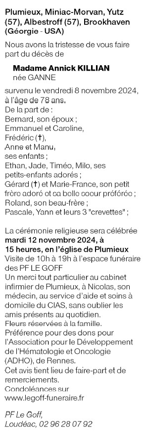 Image Annonce nécrologique