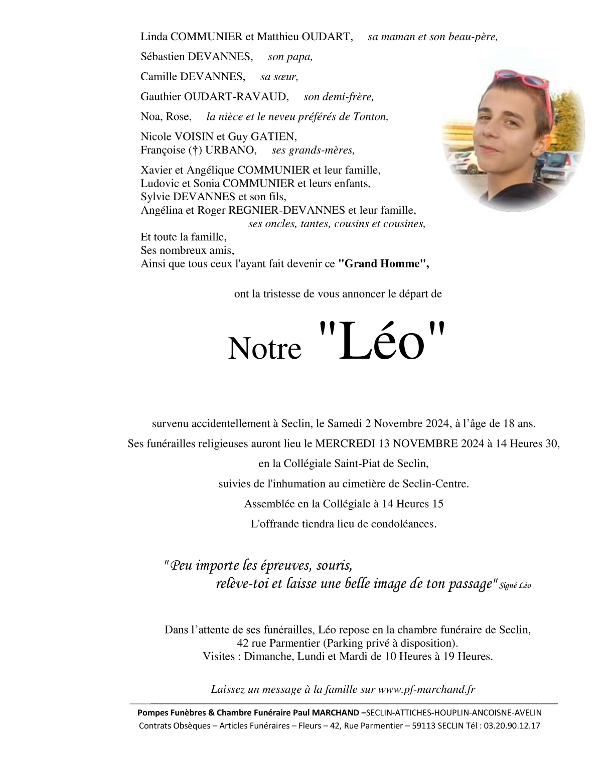 Image Pour voir le faire-part de Léo CLIQUEZ ICI 