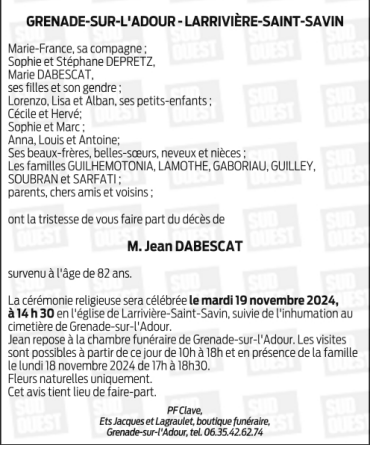 Image Annonce nécrologique