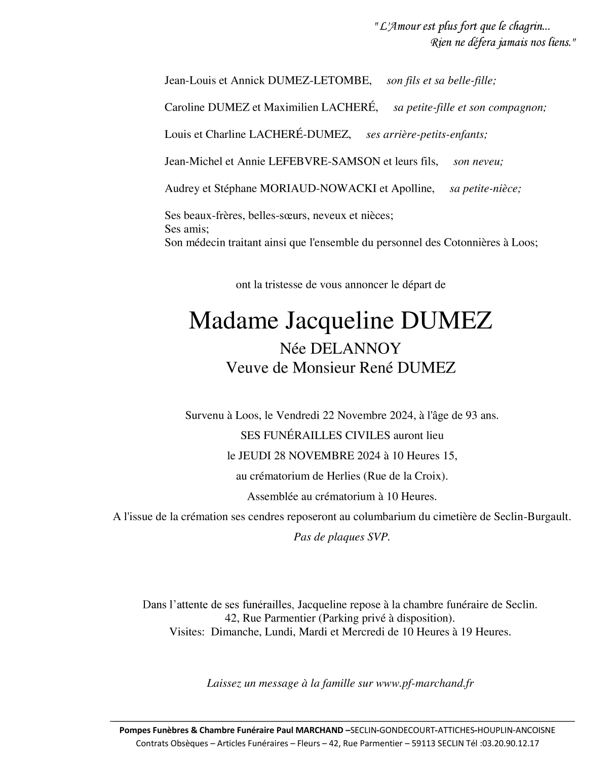 Image Pour voir le faire-part de Jacqueline CLIQUEZ ICI 
