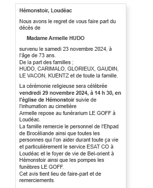 Image Annonce nécrologique