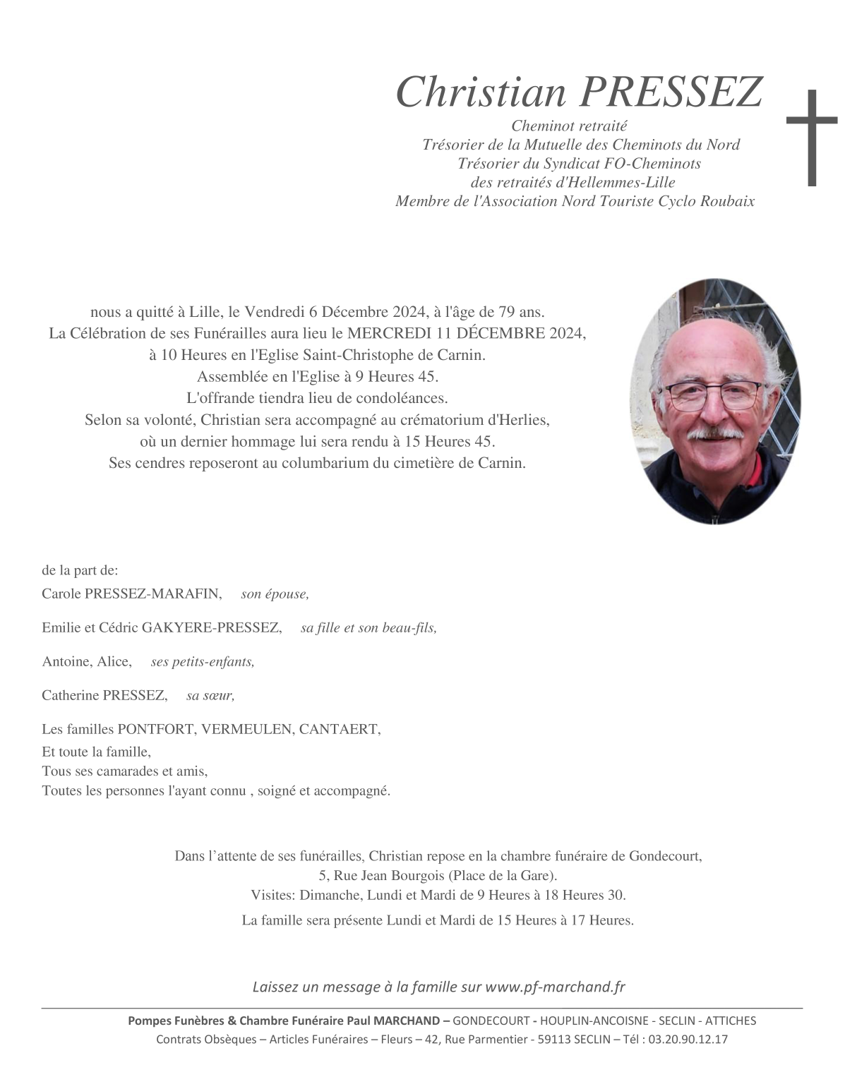Image Pour voir le faire-part de Christian CLIQUEZ-ICI