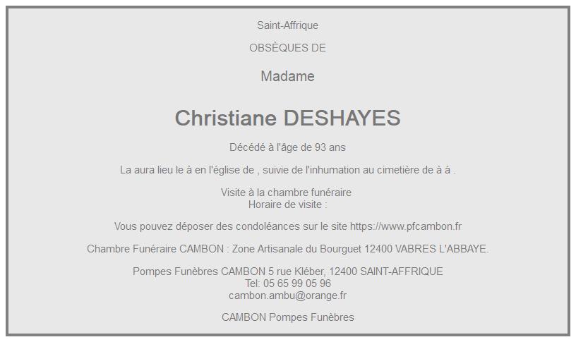 Image Annonce nécrologique