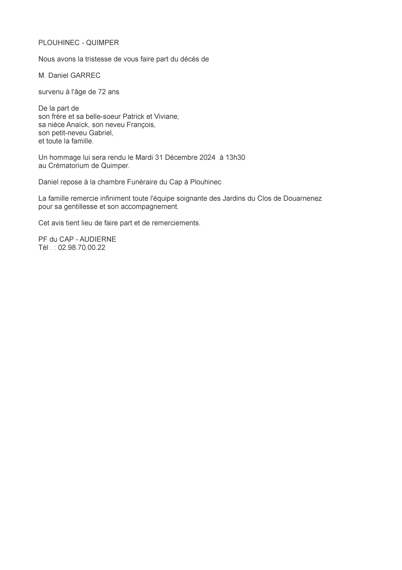 Image Annonce nécrologique