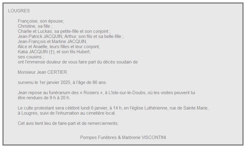 Image Annonce nécrologique