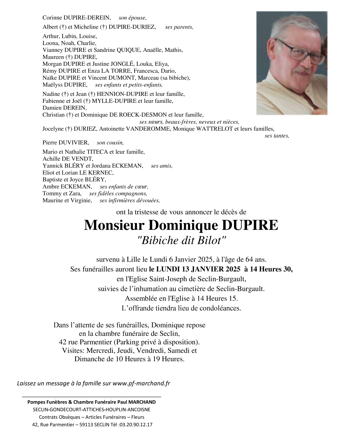 Image Pour voir le faire-part de Dominique CLIQUEZ ICI 