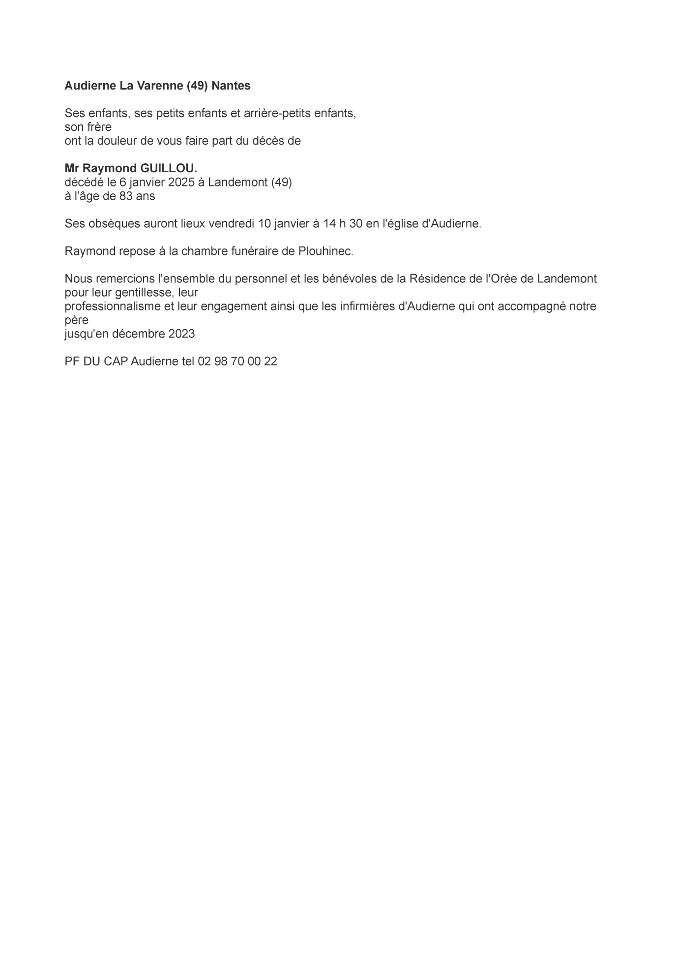 Image Annonce nécrologique
