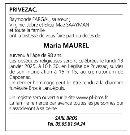 Image Annonce nécrologique