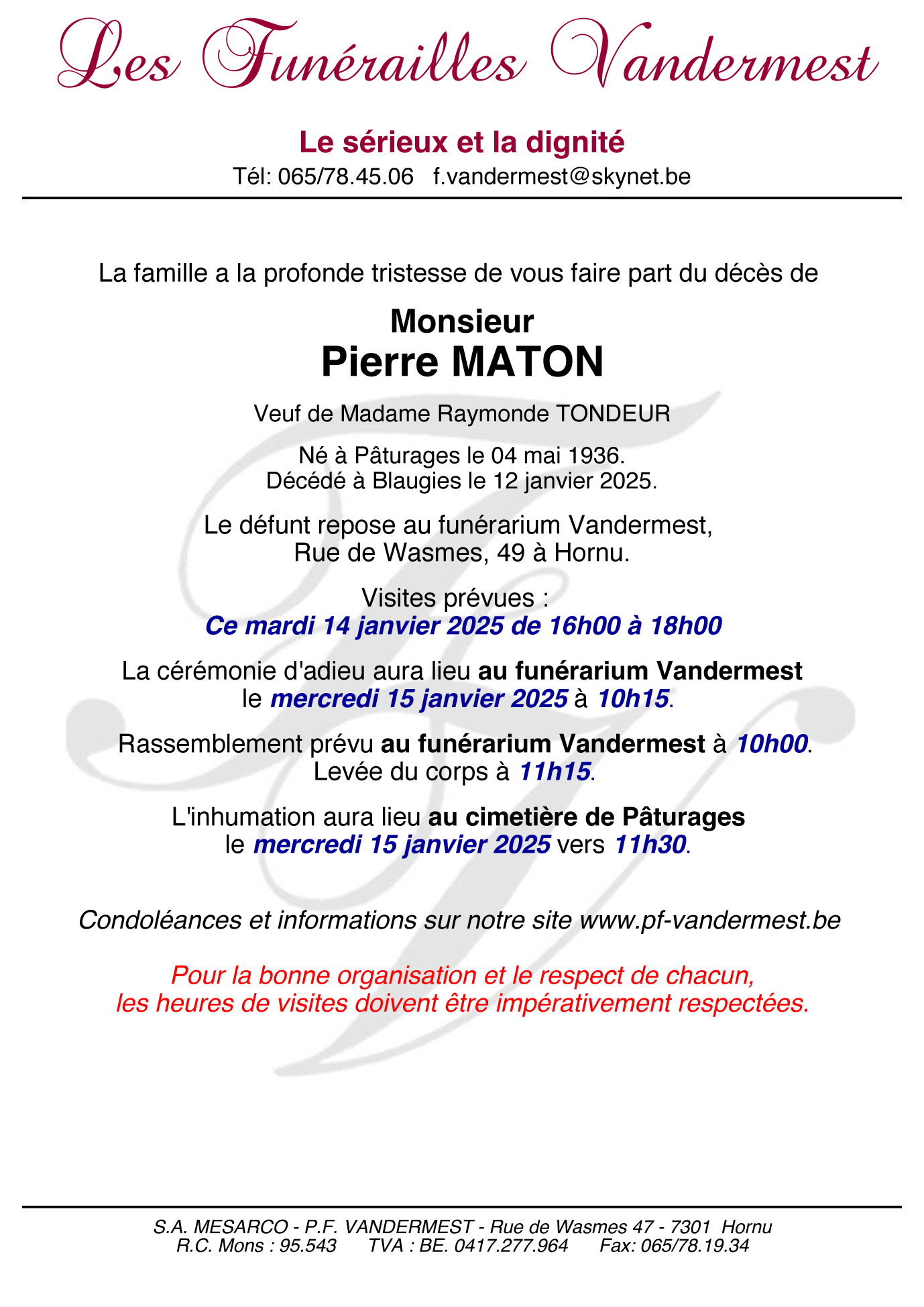 Image Annonce nécrologique