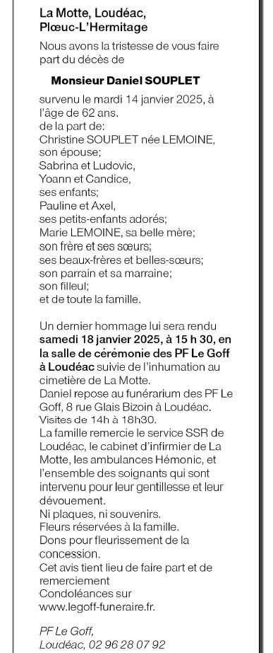 Image Annonce nécrologique