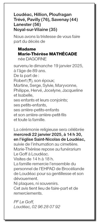 Image Annonce nécrologique