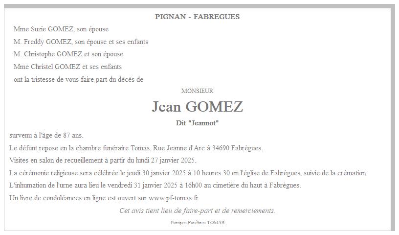 Image Annonce nécrologique