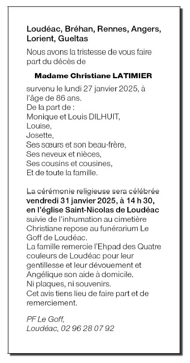 Image Annonce nécrologique