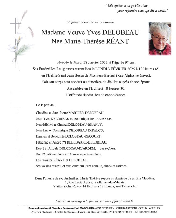 Image Pour voir le faire-part de Marie-Thérèse CLIQUEZ ICI 