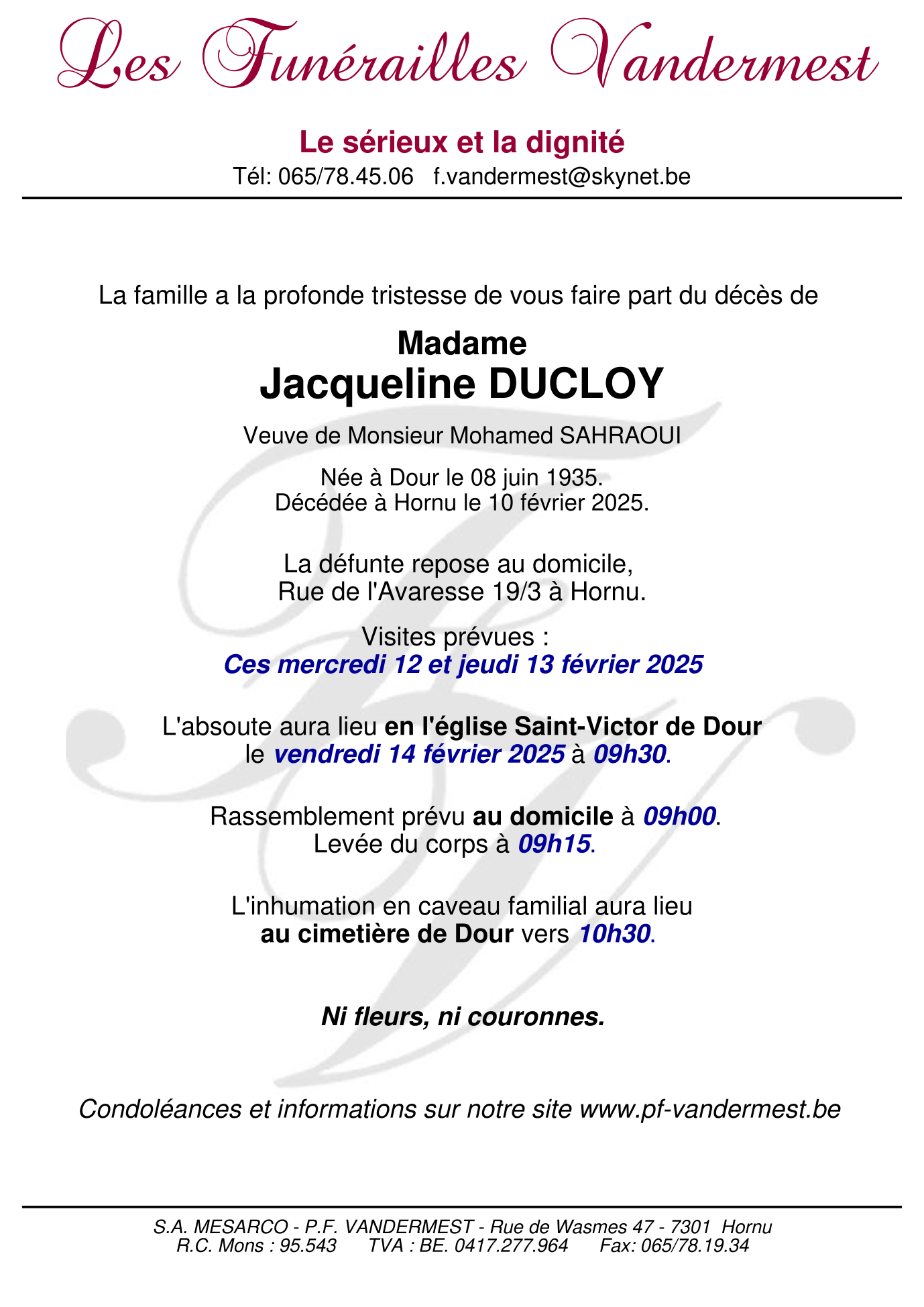Image Annonce nécrologique