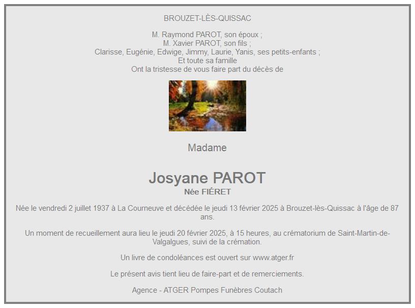 Image Annonce nécrologique
