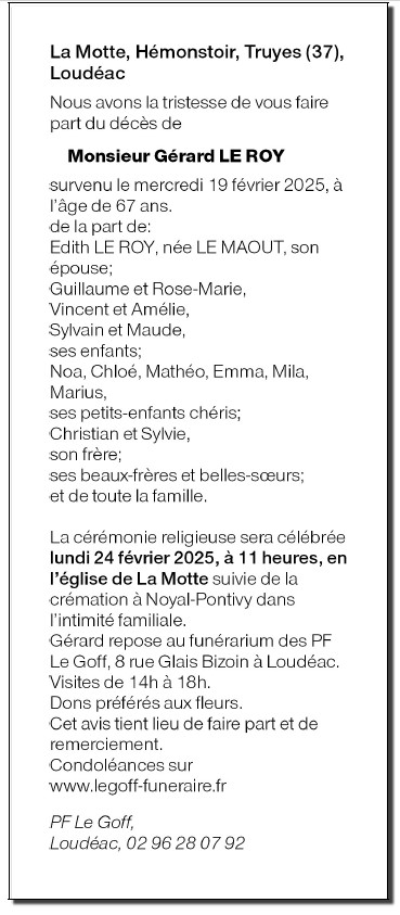 Image Annonce nécrologique