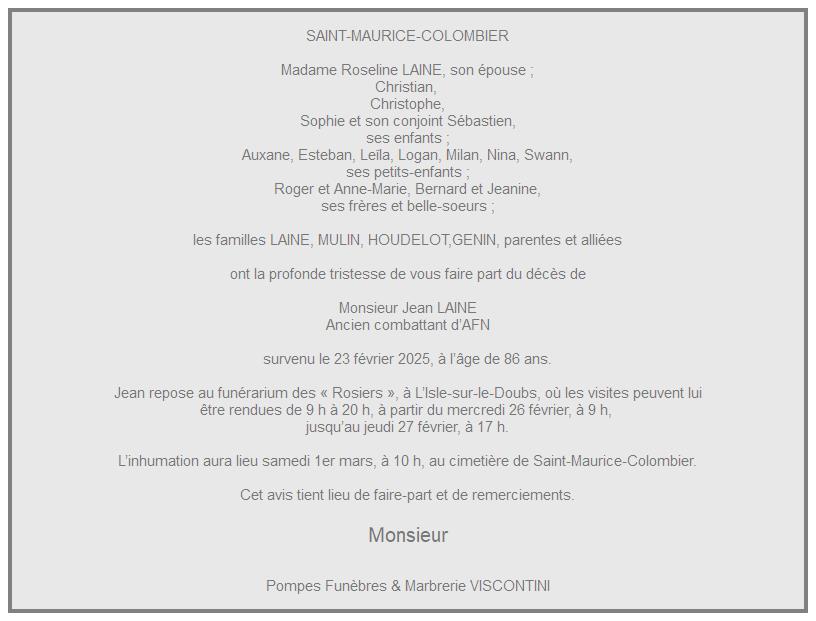 Image Annonce nécrologique