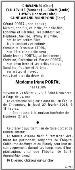 Image Annonce nécrologique