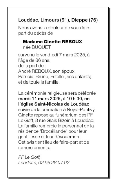 Image Annonce nécrologique