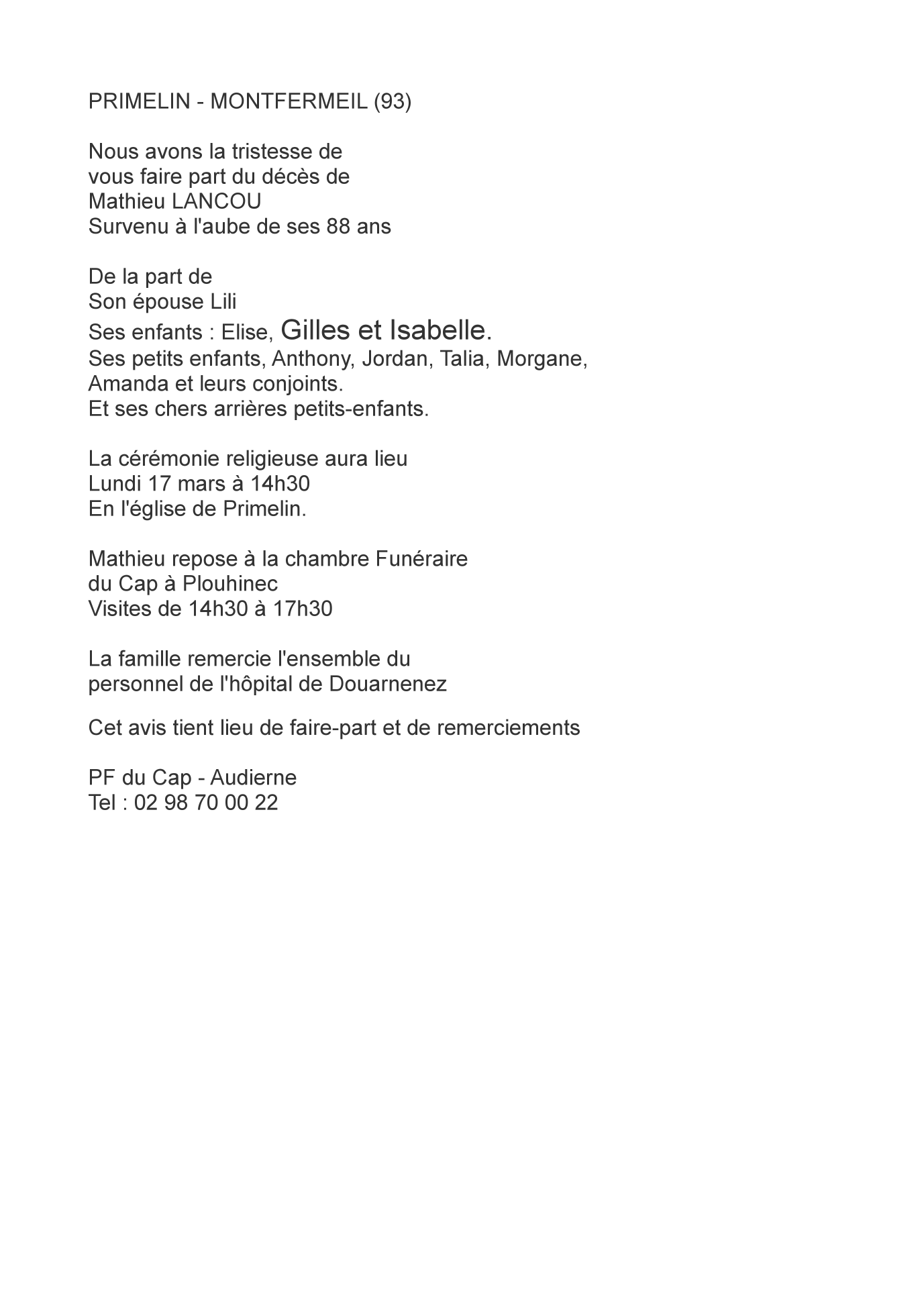 Image Annonce nécrologique