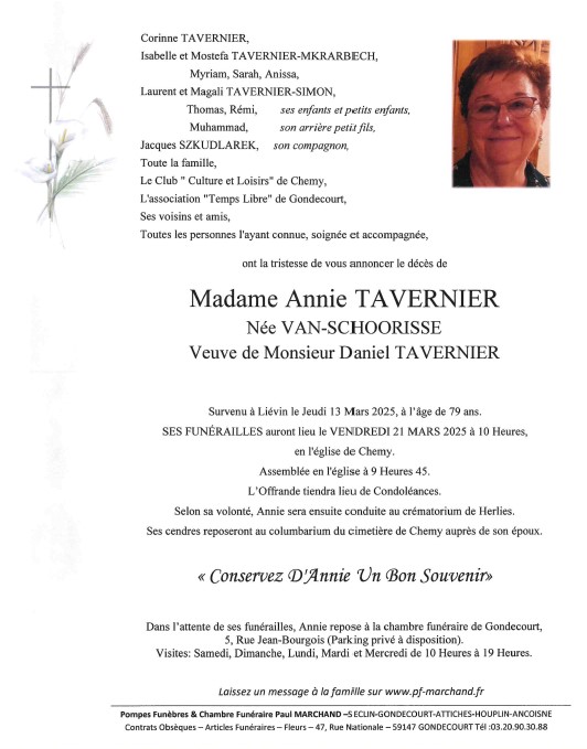 Image Pour voir le faire-part d'Annie CLIQUEZ ICI 