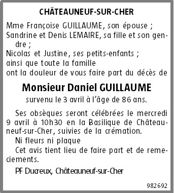 Image Annonce nécrologique
