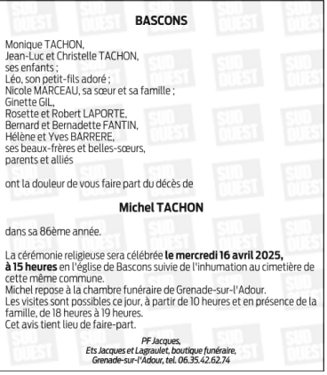 Image Annonce nécrologique