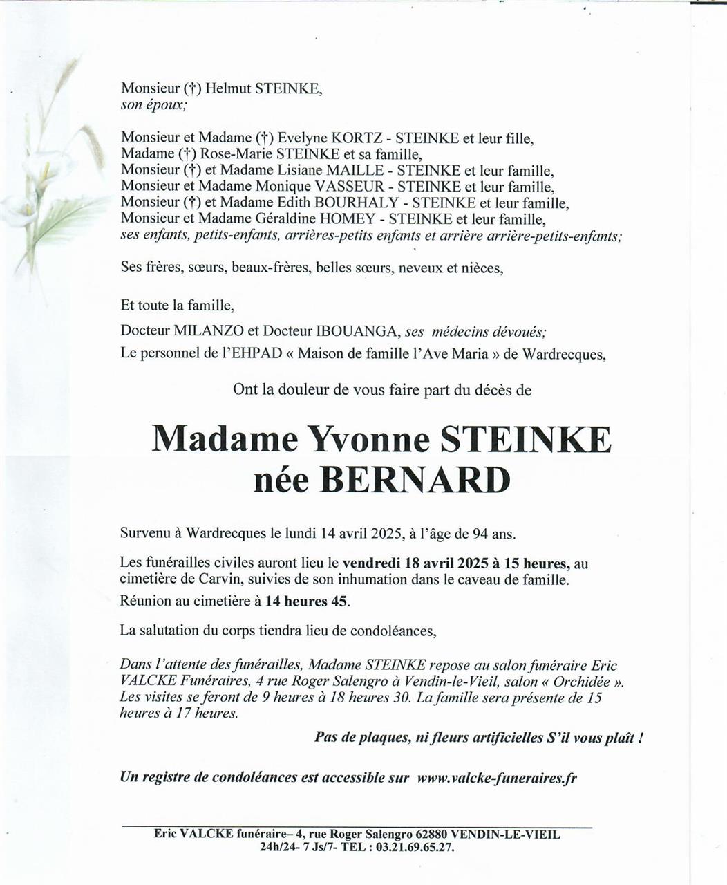 Image Annonce nécrologique