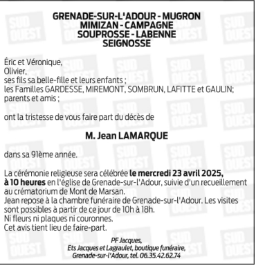 Image Annonce nécrologique
