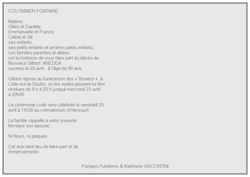 Image Annonce nécrologique