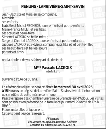 Image Annonce nécrologique